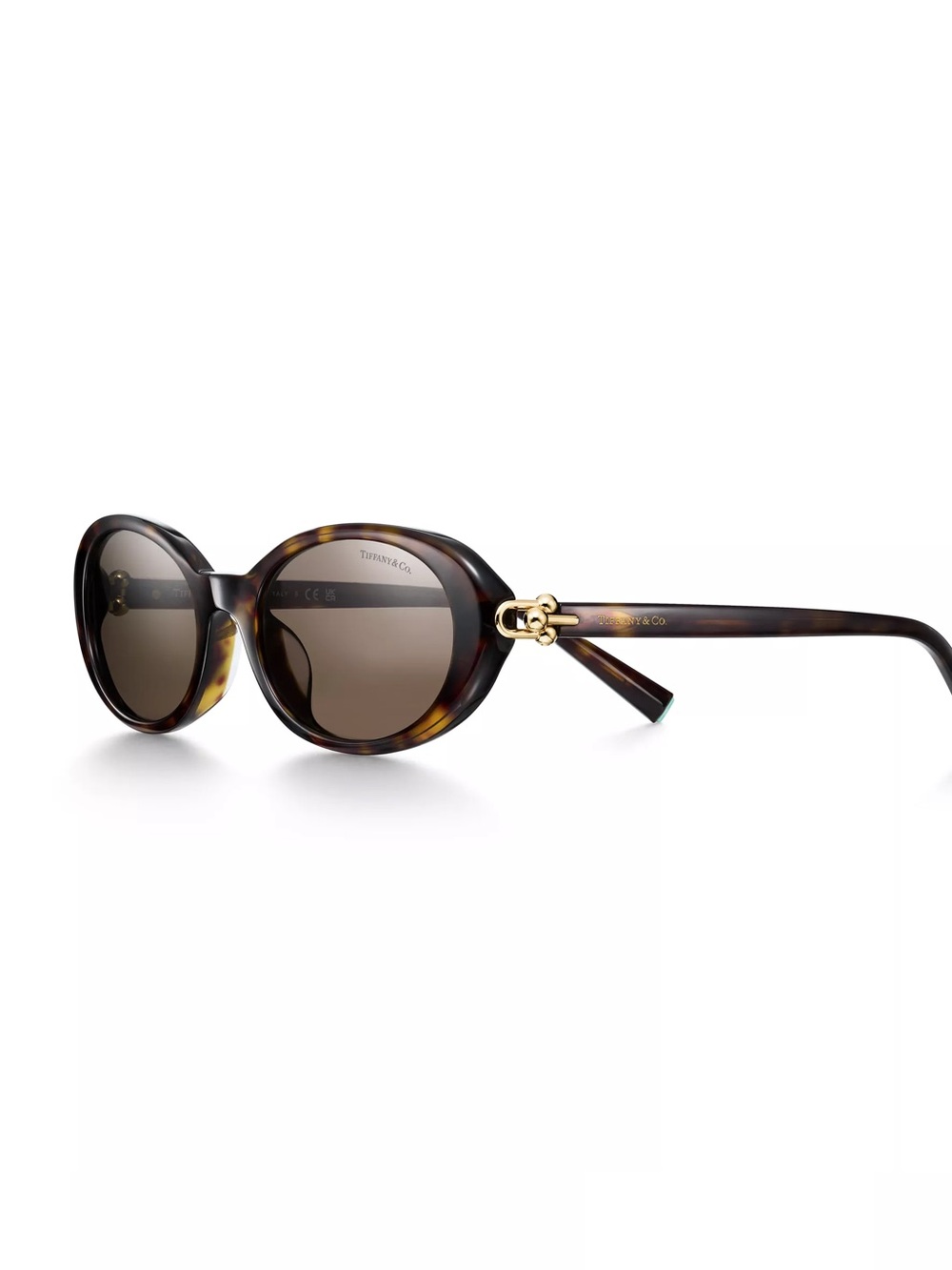 Tiffany & Co. Women's Tortoise Hardware Round Sunglasses - Brown